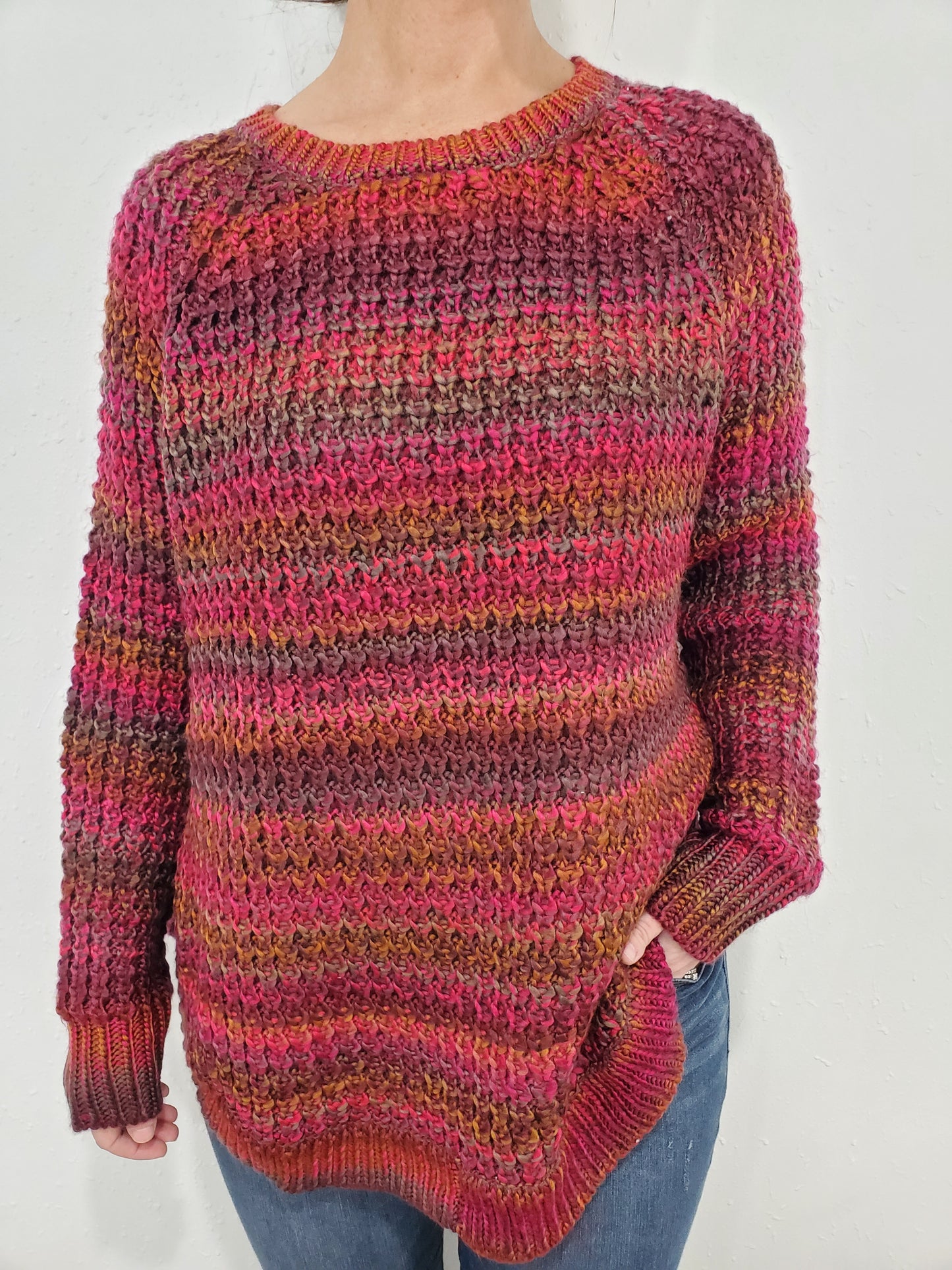 INTO THE SUNSET CHUNKY SWEATER - MULTI