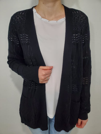 MARIA OPEN KNIT CARDIGAN