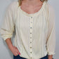 DAYDREAMIN' PEASANT TOP - VANILLA