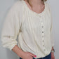 DAYDREAMIN' PEASANT TOP - VANILLA