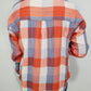 BROOKSIDE PLAID BUTTON UP BLOUSE - RED/WHITE/BLUE
