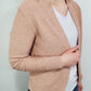 SIMPLE TEXTURED CARDIGAN - MAUVE