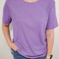 CROSSWORDS TEXTURED TOP - VIOLET