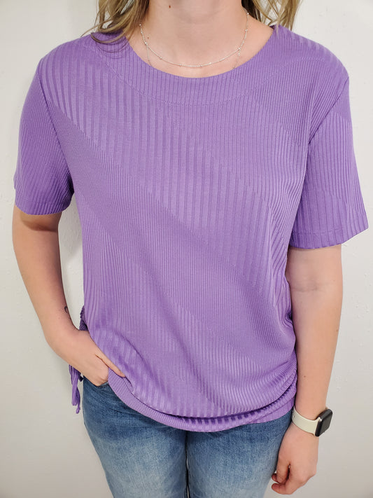 CROSSWORDS TEXTURED TOP - VIOLET