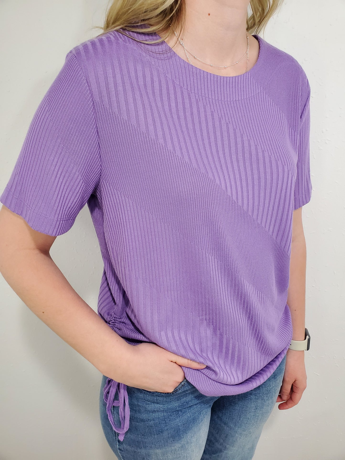 CROSSWORDS TEXTURED TOP - VIOLET