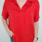 ELEVATED BASIC TOP - RED