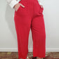 RAVEN WIDE LEG PANT - RED