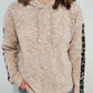 ANIMAL PRINT HOODIE - MAUVE