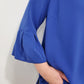 GOT THE BLUES V NECK TOP - DEEP ROYAL