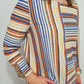 WHICH WAY STRIPED TOP - BLUE/ORANGE MULTI