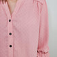 ASTRID TEXTURED BLOUSE - BLUSH