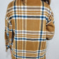 SKYLAR PLAID SHACKET - CAMEL/BLUE