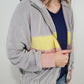 POLAR COLOR BLOCK JACKET - GREY MULTI