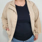 WASHED CORDUROY JACKET - CREAM - CURVY