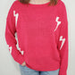 LIGHTNING STORM LIGHTWEIGHT SWEATER - MAGENTA