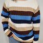 VINTAGE STRIPED SWEATER - BLUE MULTI