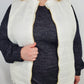 QUILTED RUFFLE TRIM VEST