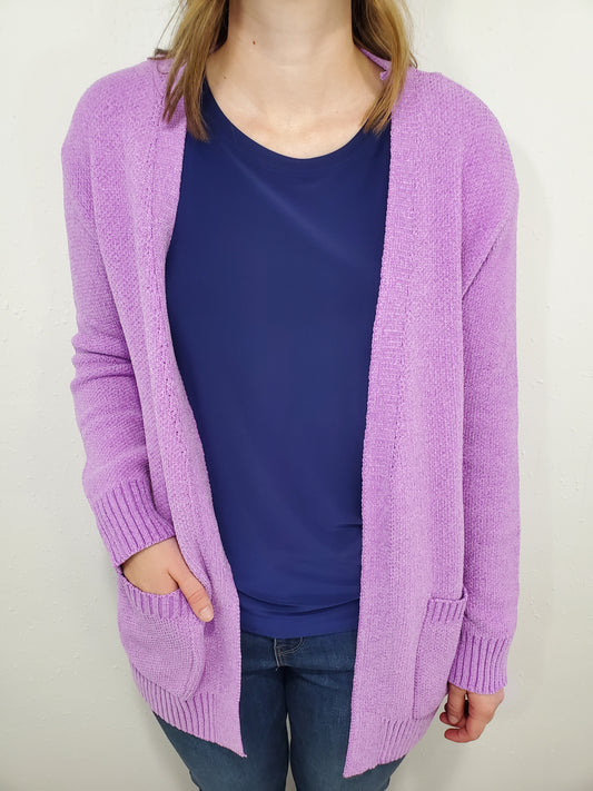 MELANGE OPEN FRONT CARDIGAN