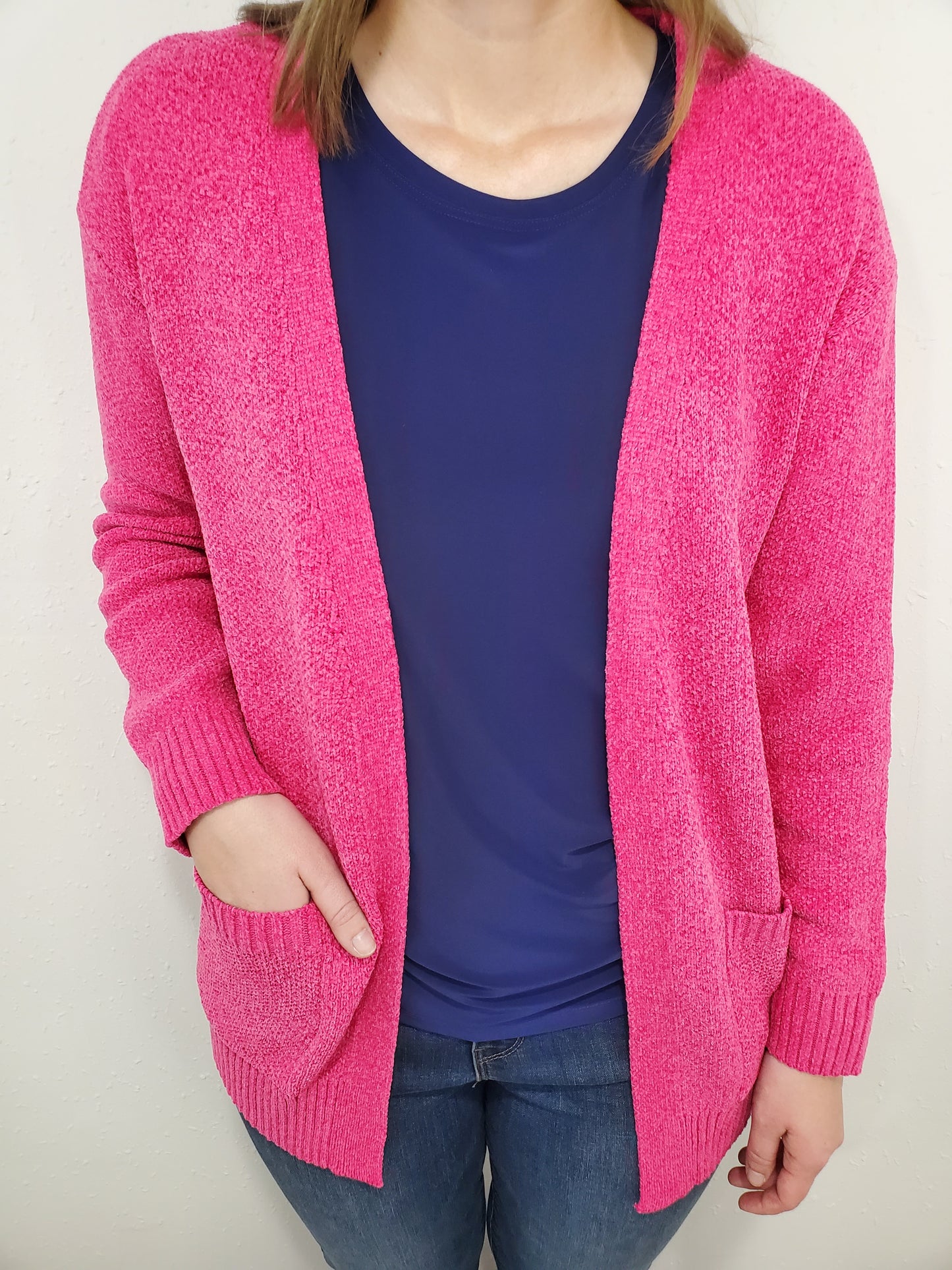 MELANGE OPEN FRONT CARDIGAN