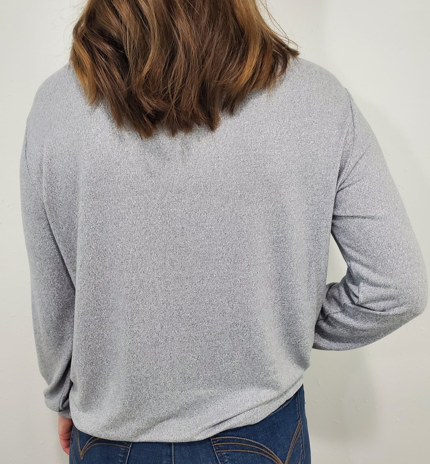 HACCI LONG SLEEVE TEE - HEATHER GREY