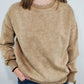 ACID WASHED FLEECE SWEATSHIRT