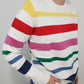 CHARLIE B RAINBOW STRIPED SWEATER - MULTI