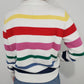 CHARLIE B RAINBOW STRIPED SWEATER - MULTI