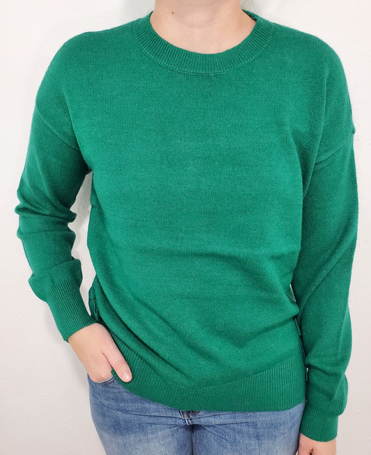 CHARLIE B BOW SWEATER - FOREST