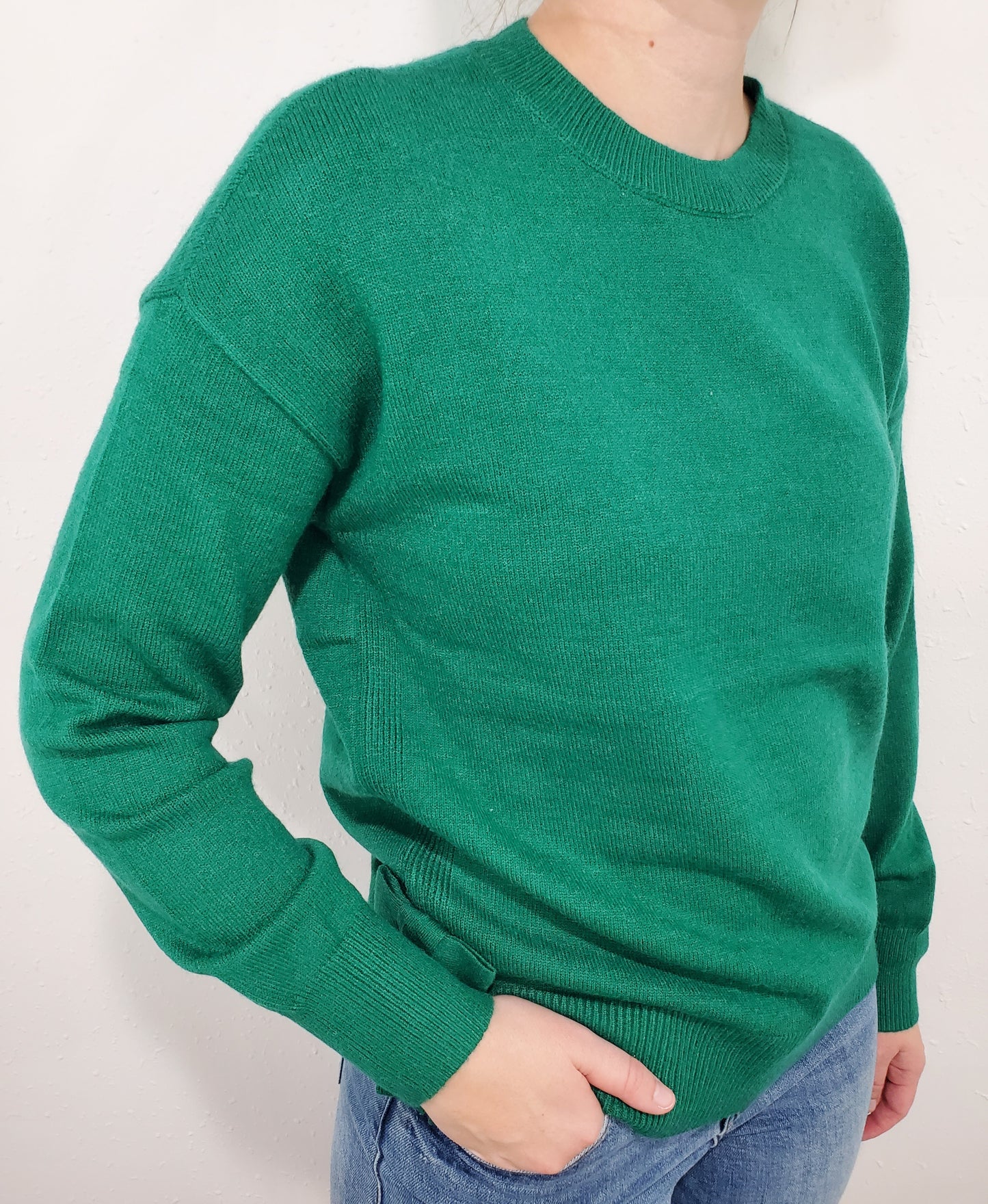 CHARLIE B BOW SWEATER - FOREST