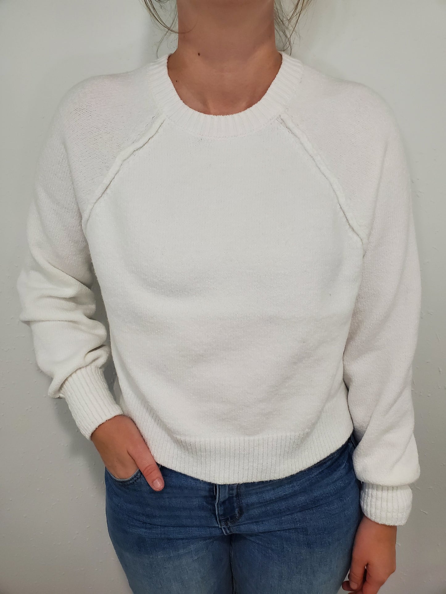 MELANGE RAGLAN SWEATER