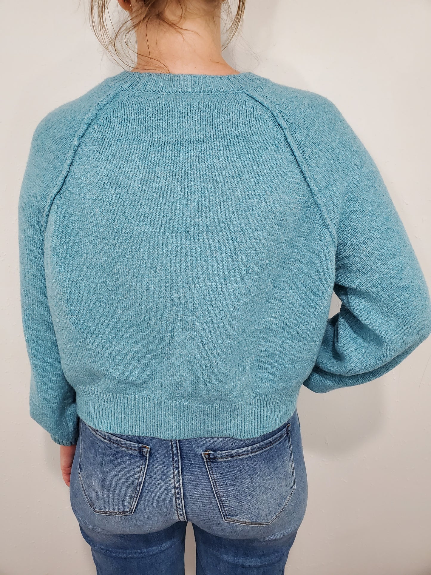 MELANGE RAGLAN SWEATER