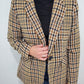 CHARLIE B PLAID BLAZER - TERRACOTTA MULTI