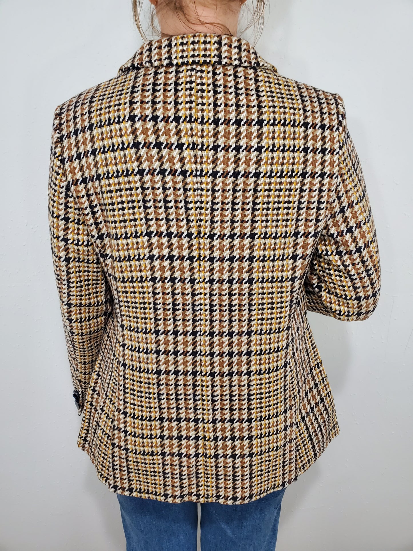 CHARLIE B PLAID BLAZER - TERRACOTTA MULTI