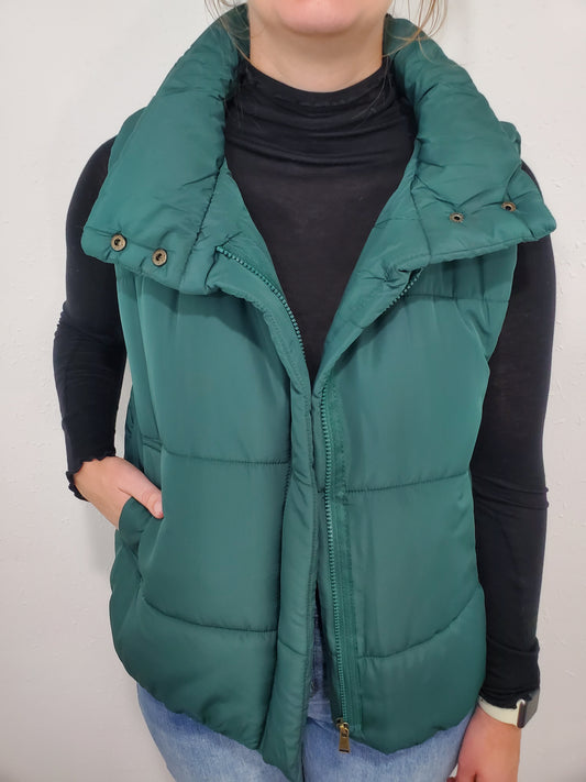 EVERYDAY PUFFER VEST - HUNTER GREEN