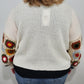 CROCHET PATCHWORK CARDIGAN - IVORY MULTI