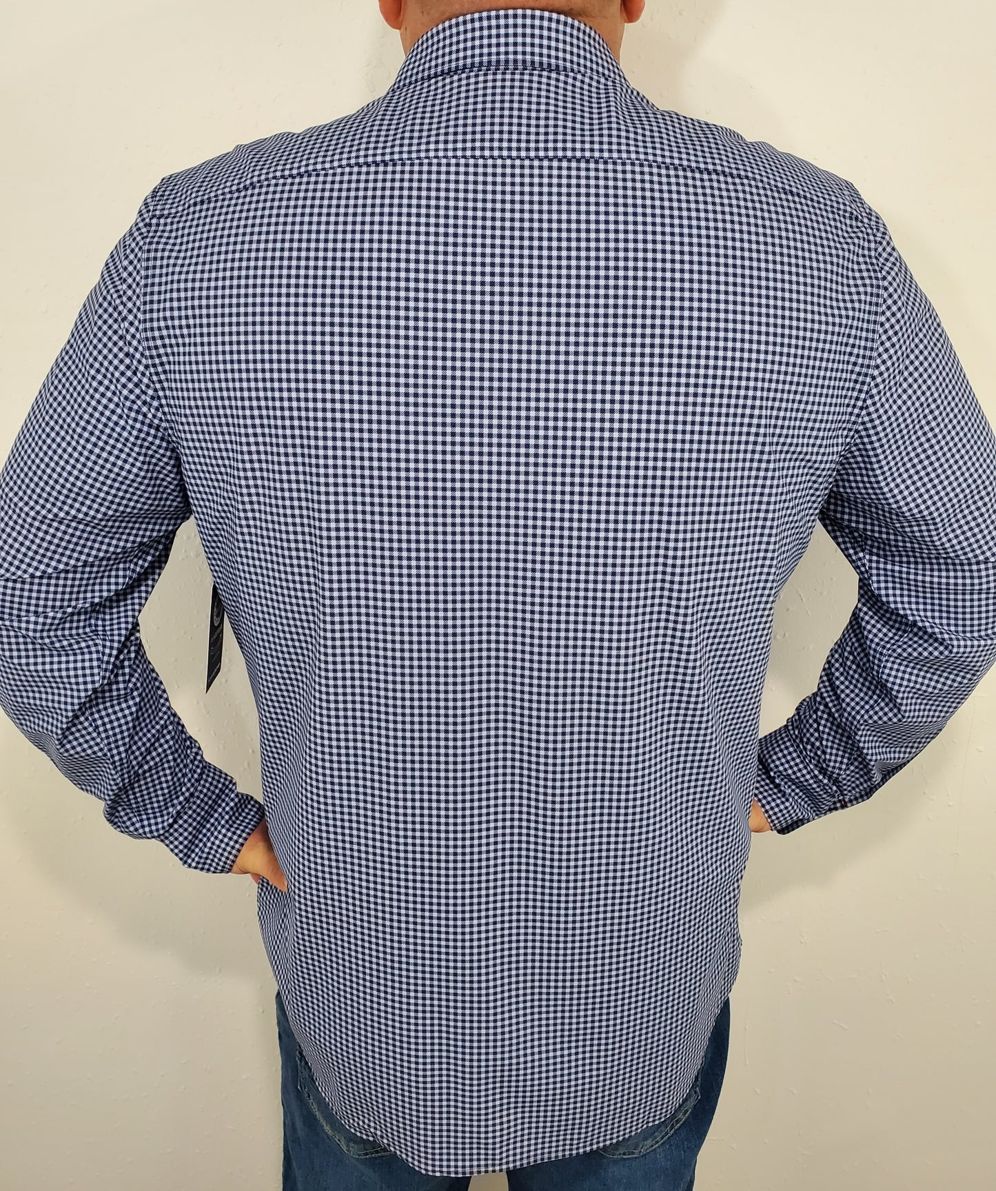 PATTON BUTTON DOWN - BLUE/BLACK