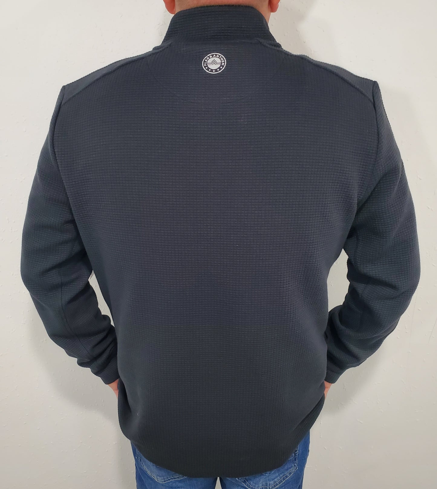 WARREN 1/4 ZIP PULLOVER - CHARCOAL