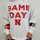 NEBRASKA GAME DAY CINCHED HOODIE - WHITE