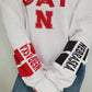 NEBRASKA GAME DAY CINCHED HOODIE - WHITE