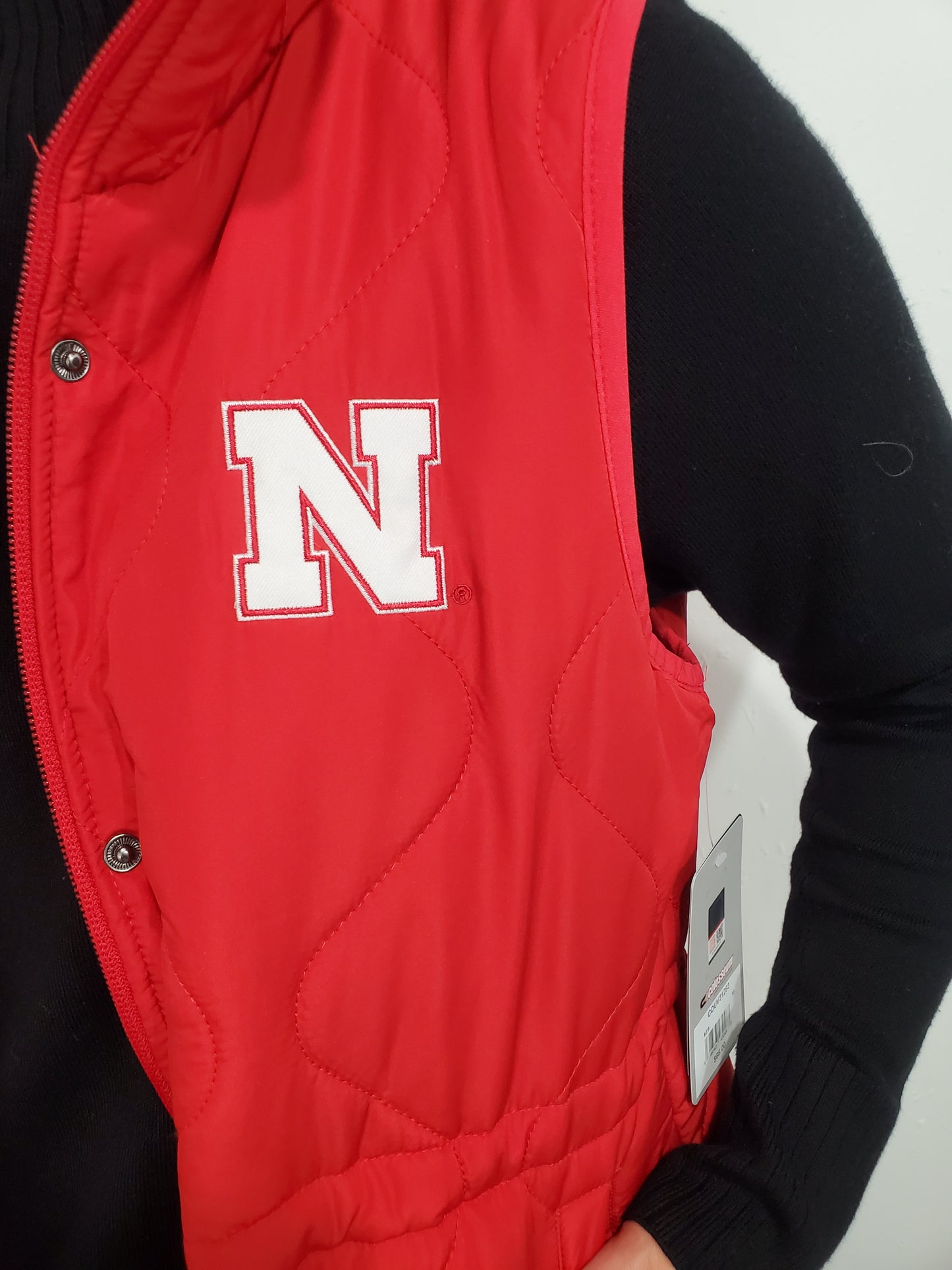 NEBRASKA LORETTA PUFFER VEST - RED