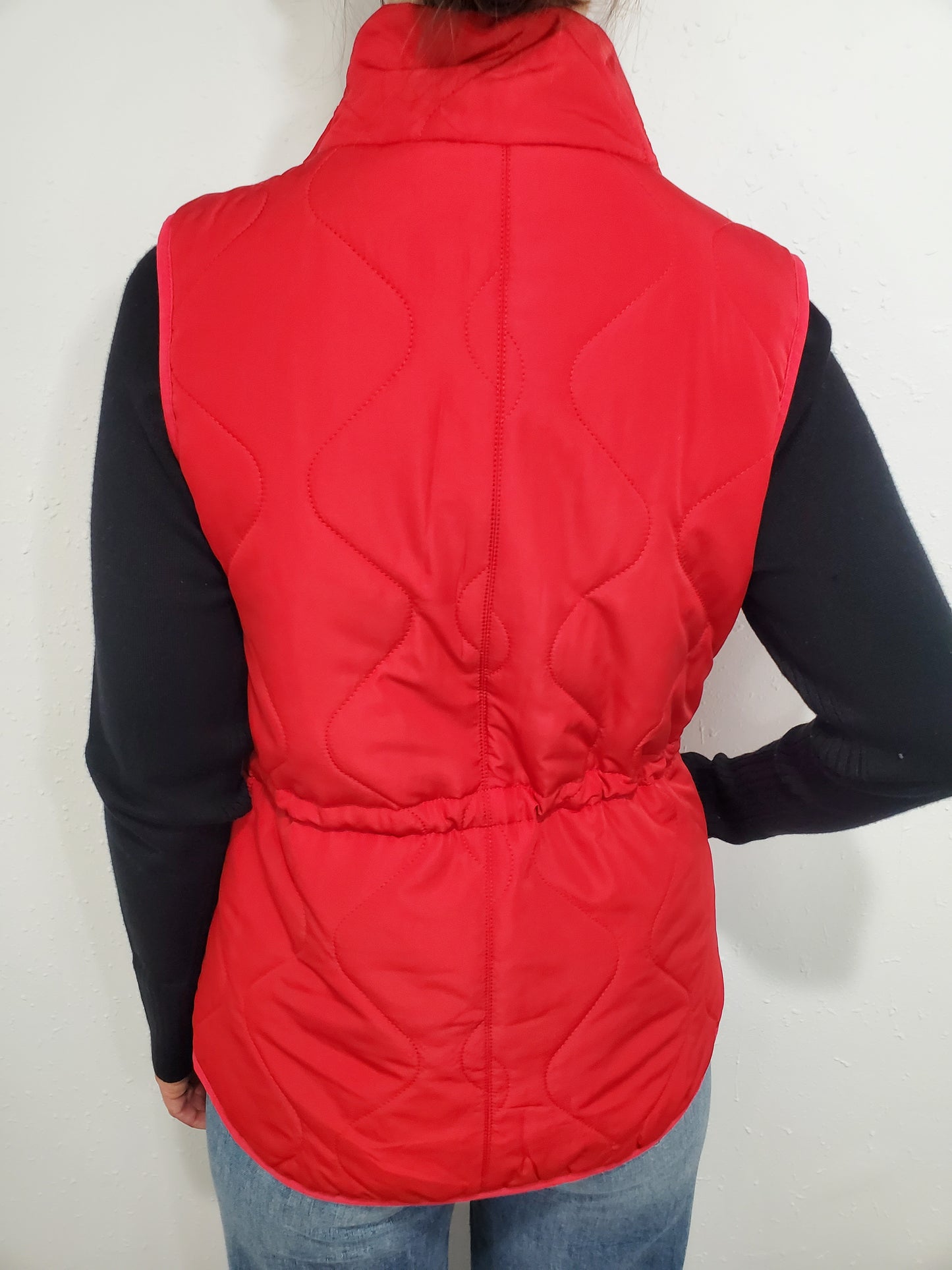 NEBRASKA LORETTA PUFFER VEST - RED