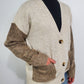 TRIBAL COLORBLOCK CARDIGAN - OATMEAL