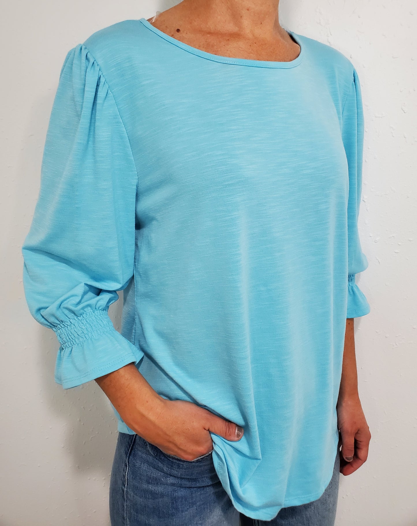 DAKOTA SOLID TOP - LIGHT BLUE