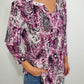 COLOR ARTISTRY PRINTED TOP - VIOLET MULTI