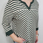 KEEP IT CASUAL STRIPED TOP - GREEN/CREAM