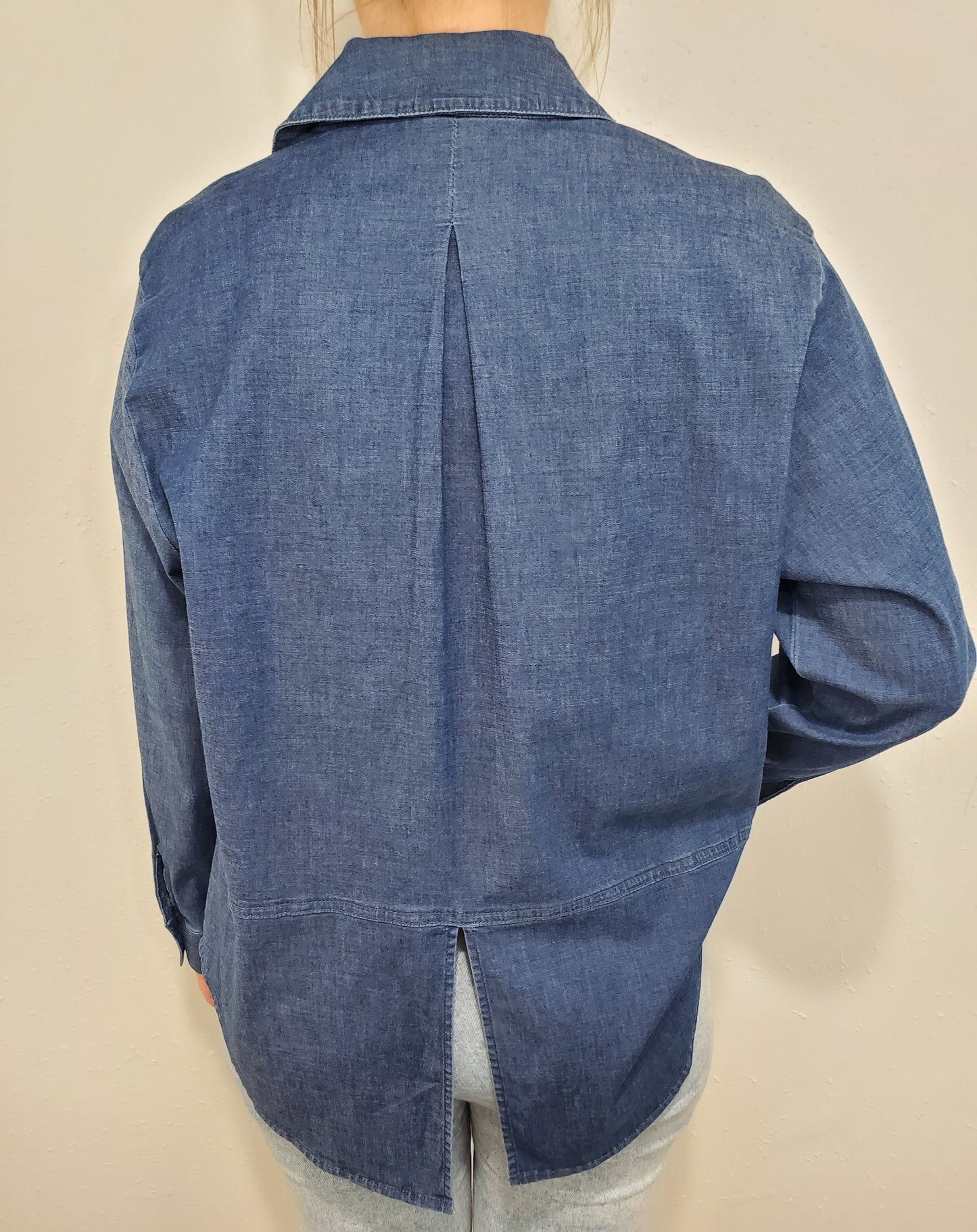 DELANIE DENIM SHIRT - DARK DENIM