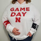 NEBRASKA GAME DAY CINCHED HOODIE - WHITE