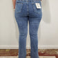 CHARLIE B FRONT SLIT BOOTCUT JEAN - MEDIUM BLUE