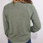 MIXED MEDIA TEXTURED TOP - HEATHER OLIVE