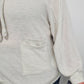 SUPER SOFT COWL NECK TOP - HEATHER ECRU